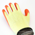 Manuafacturer 10 Gauge 5 Yarn Polyester Rubber Coated Gloves Wholesale